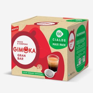 100x Cialdas de papel Espresso Gimoka Gran bar